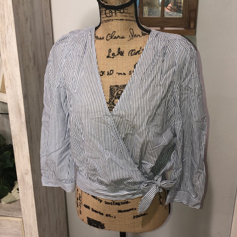 MADEWELL blouse side tie size medium